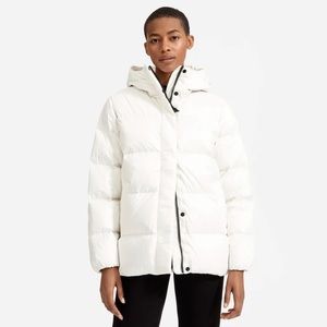 Everlane The Re:Down Puffy Puff Jacket, White Bone, XS
